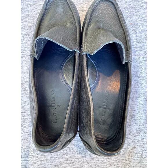 COLE HAAN Men's Black leather shoes, size 10. Loafers/Driving Mocs - Picture 10 of 11